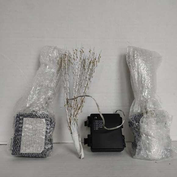 Mr. Christmas Starburst Pick Lights Set of 3 White And Multicolor Steady & Flash - Picture 2 of 15